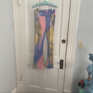 Amazing tie dye stretch and flare leggings